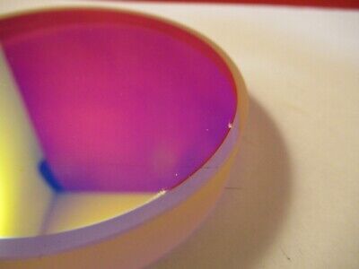 OPTICAL FLAT ZERODUR COATED 3" DIAMETER 1/10 WAVE OPTICS slight scratch &9-FT-73