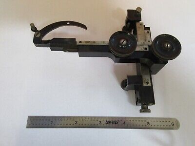 ANTIQUE BAUSCH LOMB CLIPS STAGE SPECIMEN MICROSCOPE PART AS PICTURED &A3-B-74