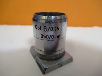 REICHERT AUSTRIA EPI 8X /250 OBJECTIVE MICROSCOPE PART AS PICTURED &1E-C-31