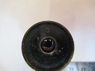 ANTIQUE ZEISS GERMANY EYEPIECE "5" OKULAR MICROSCOPE PART AS PICTURED P9-A-48