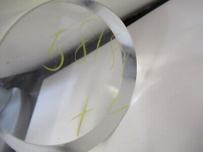 FOR PARTS OPTICAL LARGE LENS PLANO CONVEX unfinished OPTIC AS PICTURED &FT-6-210