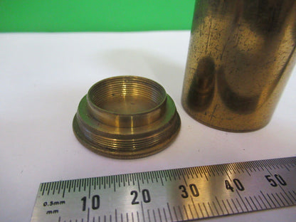 ANTIQUE BRASS RARE COLLINS LONDON OBJECTIVE MICROSCOPE PART AS PICTURED #R1-B-07