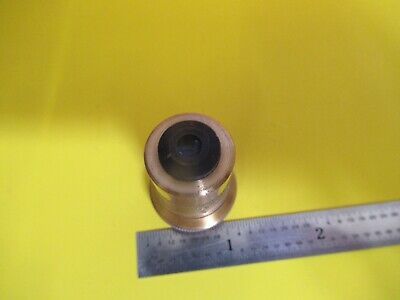 ANTIQUE BAUSCH LOMB BRASS OBJECTIVE 10X APO MICROSCOPE PART AS PICTURED FT-6-172