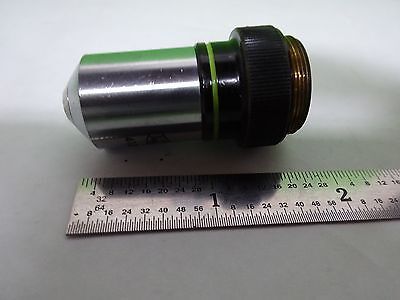 FOR PARTS MICROSCOPE PART OBJECTIVE OLYMPUS M40 [cracked] OPTICS AS IS B#Y6-E-10