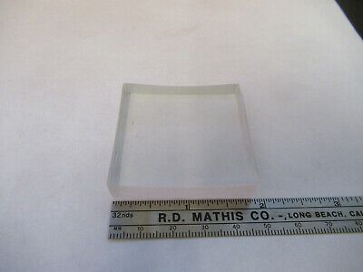 OPTICAL GLASS TRANSLUCENT CONCAVE PLANO RECTANGULAR LENS AS PICTURED #W8-FT-17