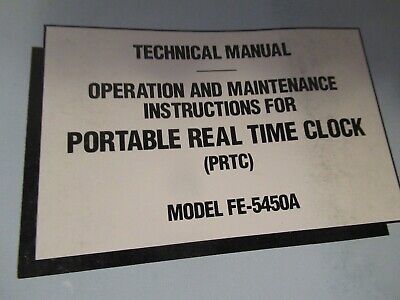 VINTAGE MANUAL FEI FE-5450A CESIUM ATOMIC CLOCK FREQUENCY STANDARD AS PICTURED