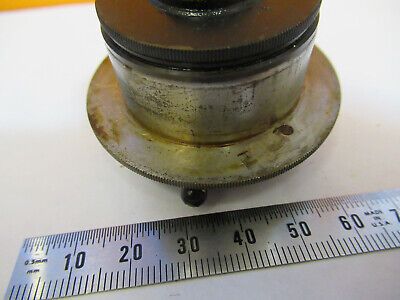 BAUSCH LOMB ANTIQUE CONDENSER + IRIS MICROSCOPE PART AS PICTURED &8Y-A-130