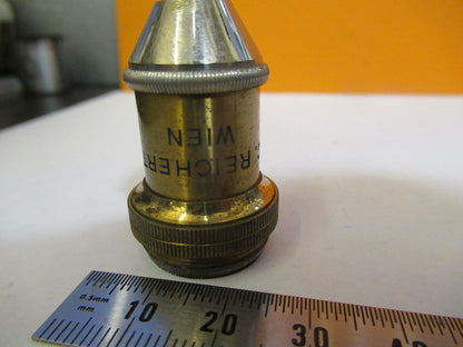 ANTIQUE REICHERT AUSTRIA #3 OBJECTIVE LENS MICROSCOPE PART AS PICTURED #P2-A-25