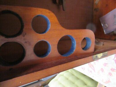 EMPTY WOOD CABINET for ANTIQUE WATSON UK 1860s MICROSCOPE PART AS PICTURED &TB5