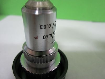 MICROSCOPE PART OBJECTIVE LEITZ GERMANY POL + IRIS UTK 32X AS IS OPTICS BN#S9-14