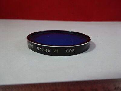 OPTICAL FILTER SPIRALITE COATED 80B BLUE OPTICS AS IS &AV-A-02