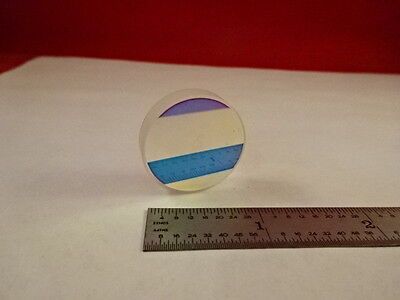 OPTICAL FLAT DICHROIC FILTER LENS OPTICS AS PICTURED &7C-A-09