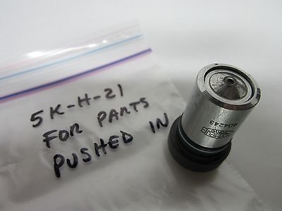 MICROSCOPE OBJECTIVE OLYMPUS FOR PARTS MPLAN 100X PUSHED IN OPTICS BIN#5K-H-21