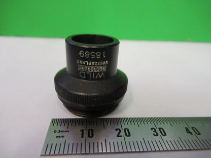 WILD HEERBRUGG SWISS 4X OBJECTIVE LENS MICROSCOPE PART AS PICTURED G5-A-64