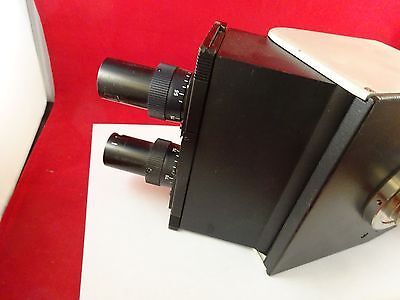 MICROSCOPE PART LEITZ GERMANY ERGOLUX  BINOCULAR HEAD OPTICS AS IS BIN#73-03