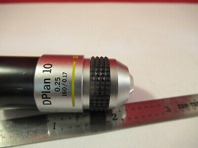 OLYMPUS JAPAN OBJECTIVE DPLAN 10X /160 MICROSCOPE PART AS PICTURED &Q5-A-29