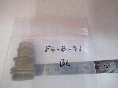 ANTIQUE BRASS BAUSCH LOMB OBJECTIVE 1.9mm MICROSCOPE PART AS PICTURED #F6-B-91