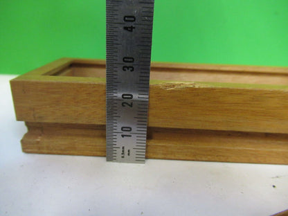 ANTIQUE SEIBERT WOOD SAMPLE CONTAINER MICROSCOPE PART AS PICTURED #R1-B-36