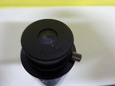 MICROSCOPE PART EYEPIECE WILD HEERBRUGG SWISS 15xK OPTICS AS IS BIN#W9-35