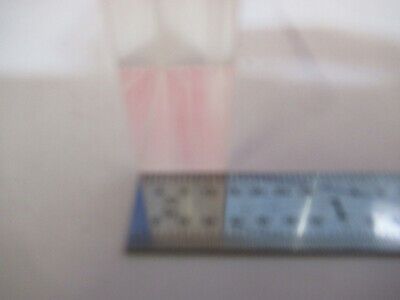 OPTICAL GLASS BLOCK  2" x 2" x 0.5"  OPTICS AS PICTURED &B1-A-78