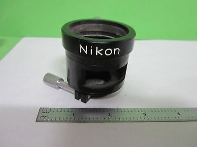 MICROSCOPE PART NIKON JAPAN HOLDER LENS WITHOUT OPTICS AS IS BIN#S9-03