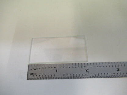 OPTICAL GLASS PLATE 2" x 1" THICK 2mm LASER OPTICS AS PICTURED &79-A-32