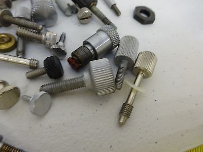 MICROSCOPE PARTS LOT SCREWS KNOBS ETC AS IS BIN#P4-B-49