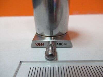 REICHERT AUSTRIA OBJECTIVE KGM 400X 4 MICROSCOPE PART OPTICS AS PICTURED 3K-A-53