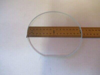 OPTICAL PLANO GLASS ROUND CHAMFERED PLATE OPTICS AS PICTURED &3K-A-16