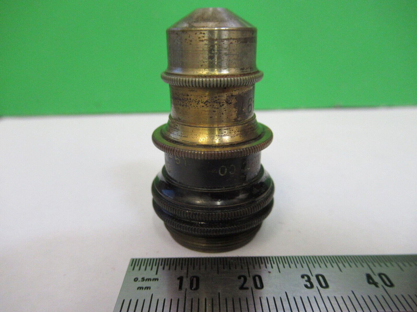 BAUSCH LOMB 1.9mm OBJECTIVE ANTIQUE MICROSCOPE PART AS PICTURED #R1-A-75