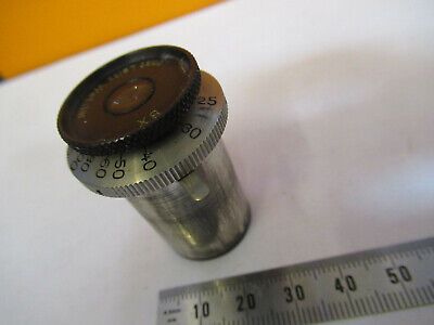 ANTIQUE LEITZ WETZLAR EYEPIECE IRIS OPTICS MICROSCOPE PART AS PICTURED &8Y-A-109