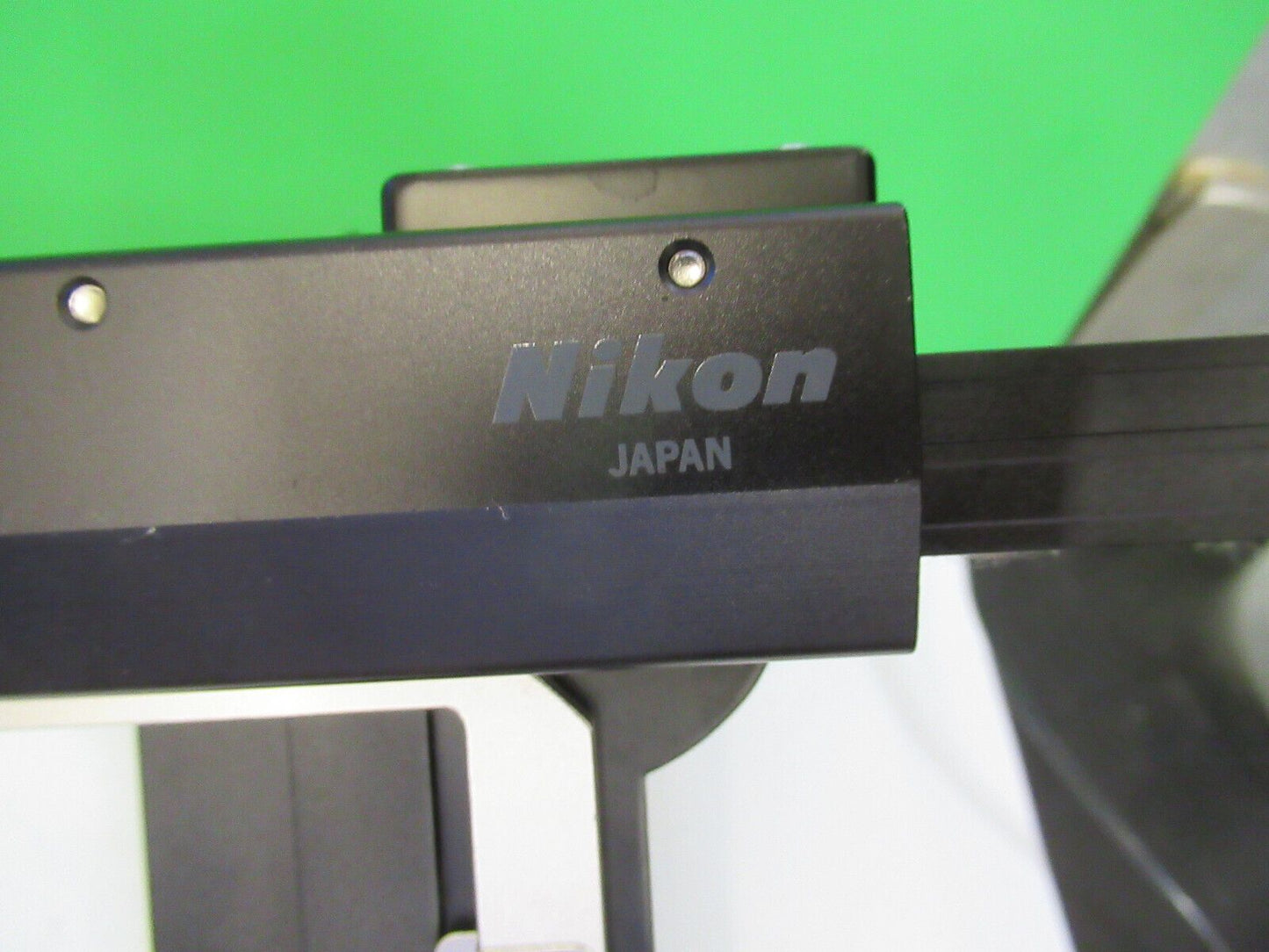 NIKON JAPAN XY STAGE TABLE RARE MICROSCOPE PART OPTICS as pictured &R2-B-57