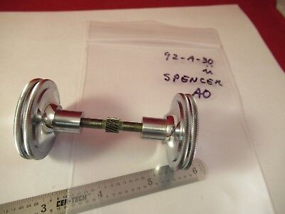 VINTAGE AO AMERICAN OPTICS KNOB STAGE MICROSCOPE PART AS PICTURED &92-A-30