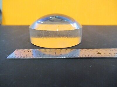 OPTICAL THICK LENS PLANO CONVEX MICROSCOPE OPTICS PART as pictured &4T-A-02