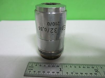 MICROSCOPE PART REICHERT AUSTRIA EPI 32X  OBJECTIVE AS IS OPTICS BIN#T5-64