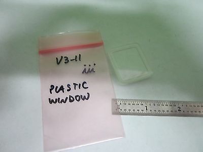 OPTICAL PLASTIC WINDOW NICE LASER OPTICS AS IS BIN#V3-11