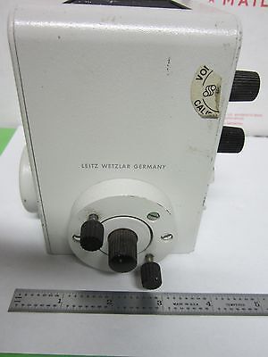 MICROSCOPE ILLUMINATOR LAMP HOUSING ORTHOPLAN LEITZ WETZLAR GERMANY BIN#47 iv