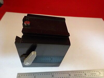 MICROSCOPE PART LEICA STAGE TABLE HOLDER AS IS #44-A-03