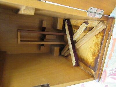 ANTIQUE ERNST LEITZ WETZLAR EMPTY WOOD CABINET for MICROSCOPE AS PICTURED &TD-5