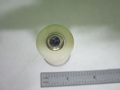 FOR PARTS MICROSCOPE PART OBJECTIVE  [cracked lens] + IRIS OPTICS AS IS S9-35