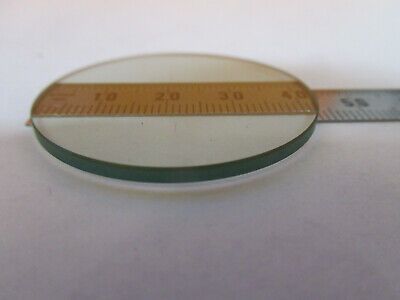 OPTICAL HEAT ABSORBING GLASS FILTER MICROSCOPE PART OPTICS AS PICTURED &P6-A-68