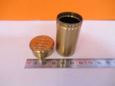 OTTO SEIBERT GERMANY EMPTY BRASS OBJECTIVE CAN 100X MICROSCOPE PART  &H1-B-05