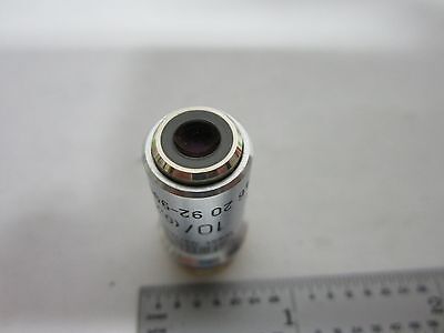 MICROSCOPE PART ZEISS EPIPLAN GERMANY 10X OBJECTIVE  OPTICS AS IS BIN#Q7-15