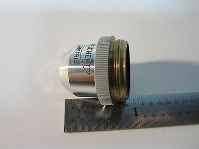 MICROSCOPE PART OBJECTIVE REICHERT AUSTRIA 2.5X OPTICS BIN#24-57-4