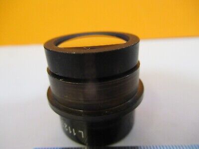 LEITZ WETZLAR L1123 BRASS MOUNTED LENS MICROSCOPE PART AS PICTURED &8M-A-77