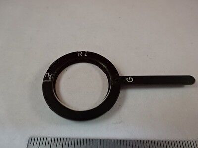 MICROSCOPE PART ZEISS POLARIZER RETARDER SLIDE POL OPTICS AS IS #T2-B-12