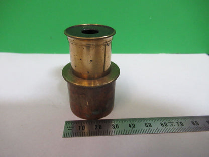 ANTIQUE BRASS RARE UK ENGLAND EYEPIECE MICROSCOPE PART AS PICTURED P2-B-64