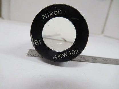 MICROSCOPE PART NIKON JAPAN EYEPIECE HKW10X OPTICS AS PICTURED #W1-A-12