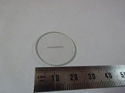 RETICLE MICROMETER for OCULAR MICROSCOPE OPTICS AS IS &51-A-48