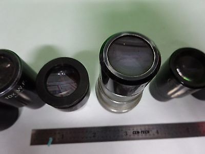 LOT 6 EA MICROSCOPE EYEPIECES ASSORTED OPTICS #W1-04